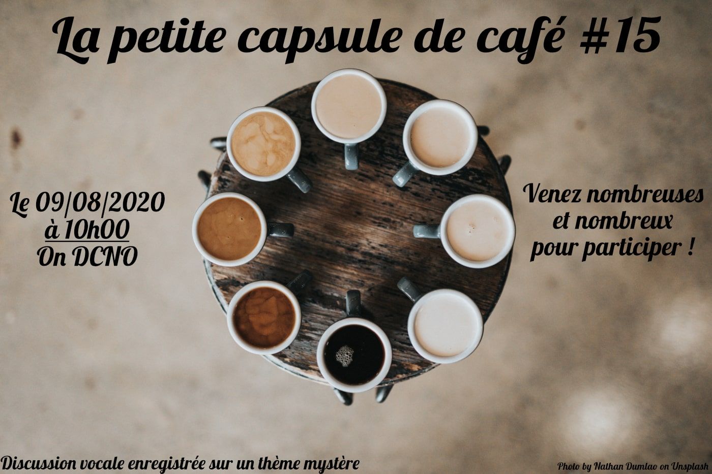 La Petite Capsule de Café #15 : Comment créer/incarner un PJ crédible et/ou réaliste ?